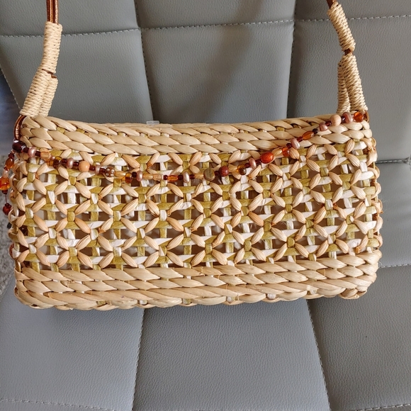 Summer straw structured bag - Picture 3 of 8